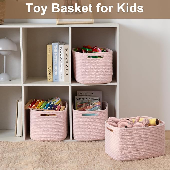Storage Baskets for Organizing, Woven Decorative Baskets for Shelves - Image 6