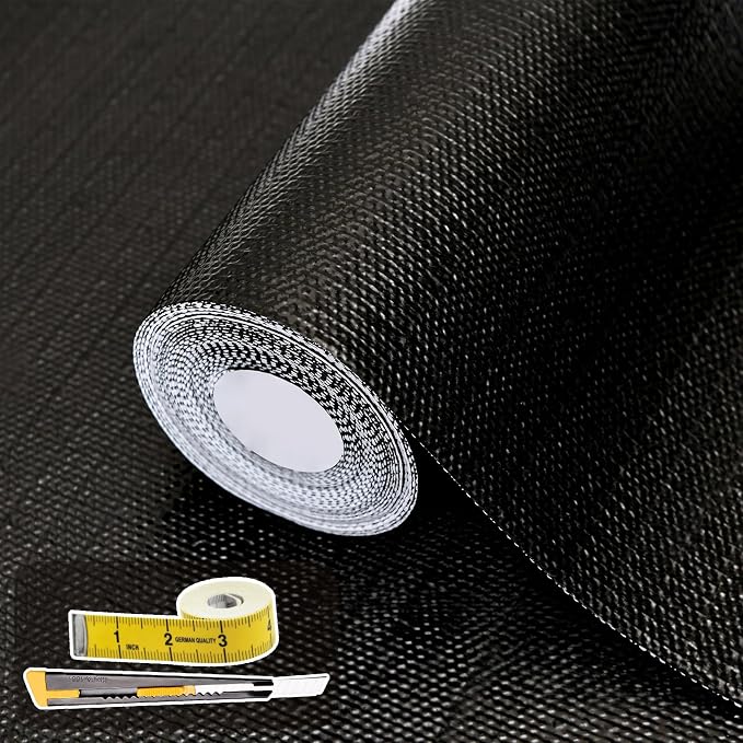 Shelf Liners for Kitchen Cabinets 17in x 20FT, Non Adhesive Drawer Liner Pure by Adwann