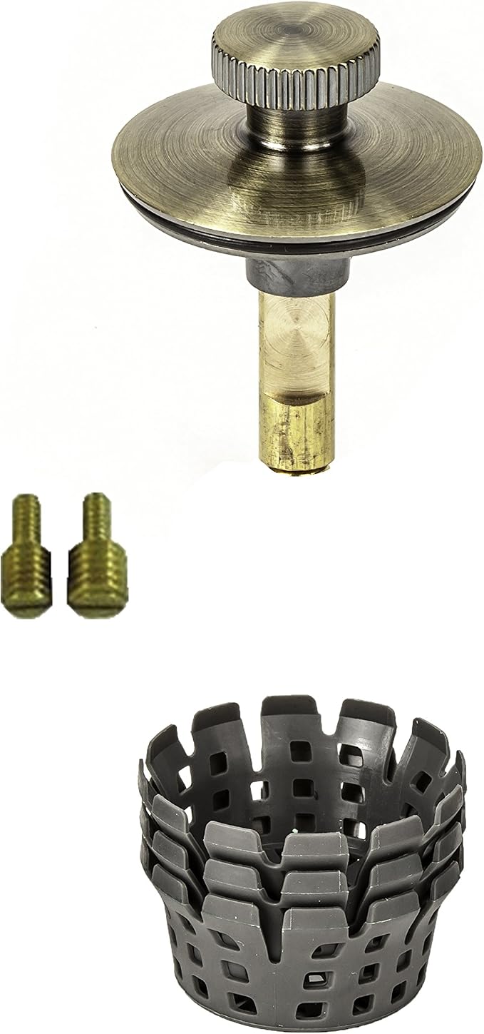 Universal Lift n Turn, Bath Tub/Bathtub Drain Stopper Includes 3/8" and 5/16" by PermaFLOW