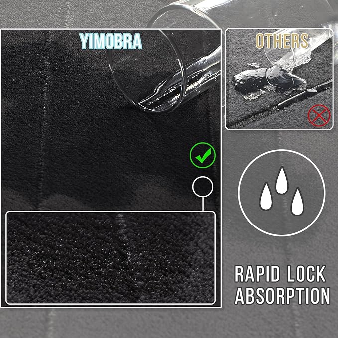 Yimobra Memory Foam Bathroom Rugs Sets 2 Piece - Image 4