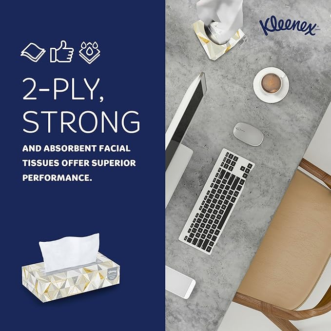 Kleenex® Professional Facial Tissue, Flat Facial Tissue Boxes - Image 5