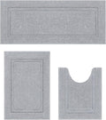 SHACOS Bathroom Runner Rugs Set of 3 Ultra Soft Bath Mat by SHACOS