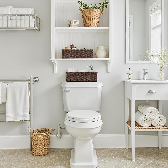 GRANNY SAYS Bathroom Baskets for Organizing, Wicker Baskets for Shelves - Image 2