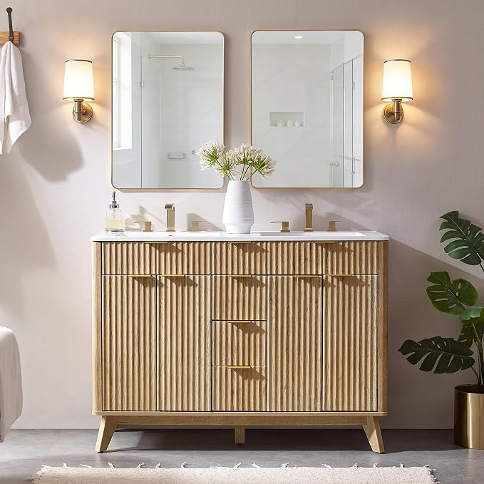 T4TREAM 48" Fluted Bathroom Vanity - Image 3