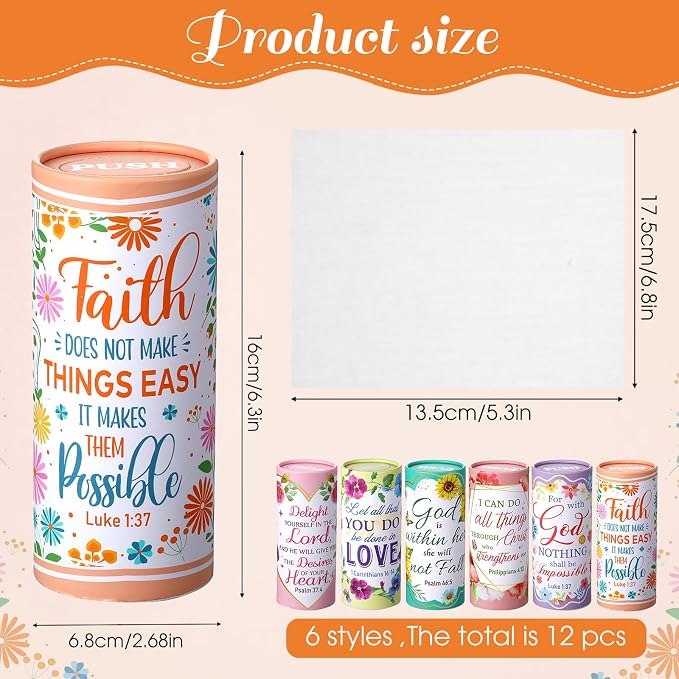 Outus 12 Pack Car Tissue Holder Cylinder, Decorative Round Tissue Box - Image 3