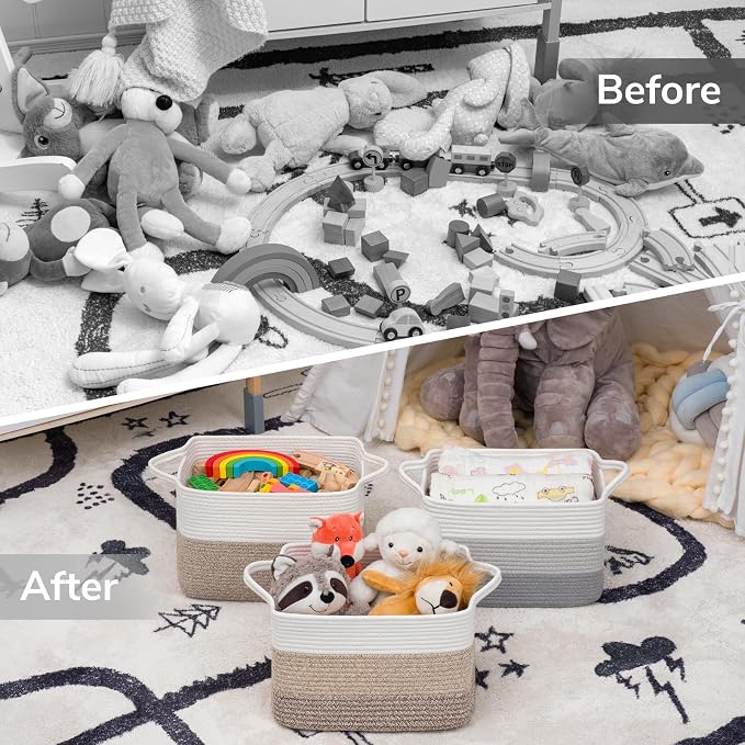 Goodpick Woven Storage Basket, Closet Storage Bins - Image 7
