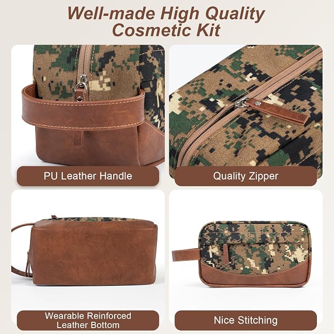Travel Toiletry Bag for Men, Hanging Toiletry Organizer, Water Resistant - Image 2