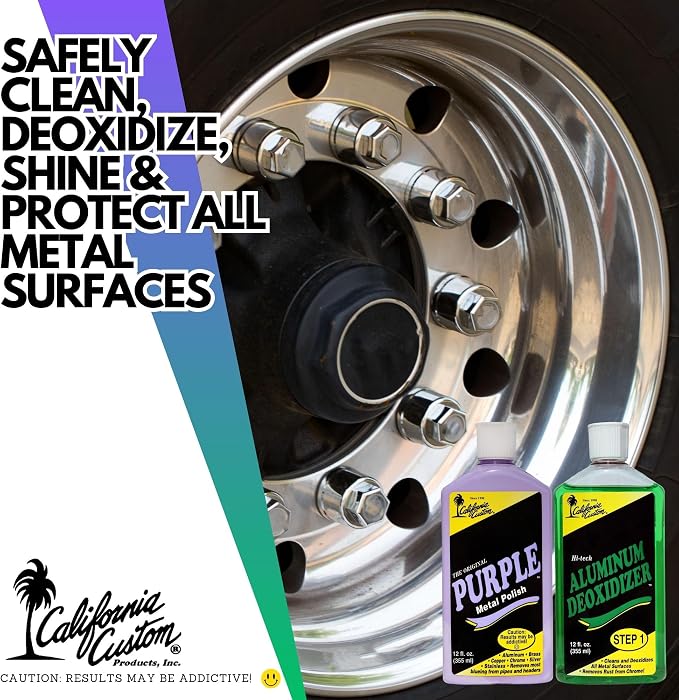 – Purple Metal Polish & Aluminum Deoxidizer Kit, No Silicone, Body Shop Safe - Image 5