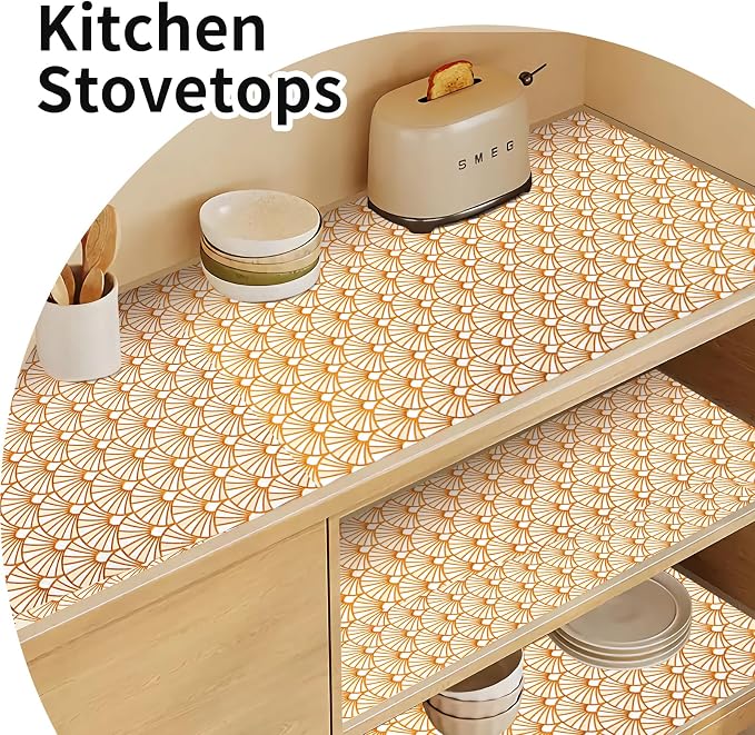 Shelf and Drawer Liner for Kitchen Cabinet, Non-Adhesive Waterproof Oil-Proof - Image 9