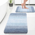 OLANLY Bathroom Rug Set 2 Piece, Soft Absorbent Microfiber Bath Rug Set by OLANLY
