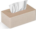 Tissue Box Cover Rectangular 9.8" x 5.3" x 4.3" Refined Modern PU Leather by GOLRANLYE