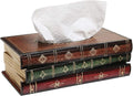 Antique Book Design Wood Bathroom Facial Tissue Dispenser Box Cover/Novelty by NFASHIONSO