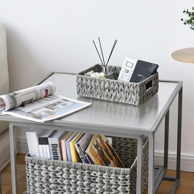 GRANNY SAYS Wicker Baskets for Storage, Waterproof Storage Baskets, Odorless - Image 8