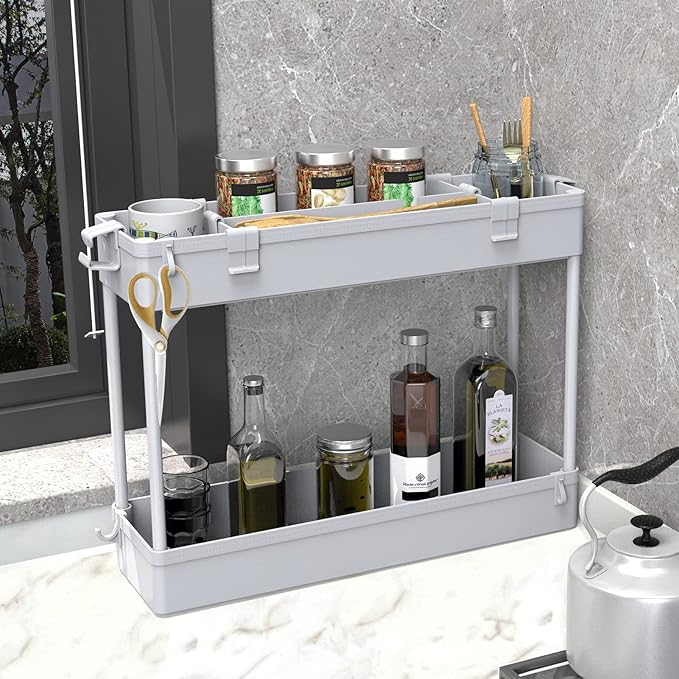SPACELEAD Slim Storage Cart 3 Tier, Bathroom Organizer Rolling Utility - Image 6