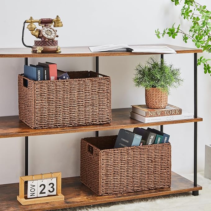Vagusicc Wicker Storage Basket, Small Storage Baskets - Image 4