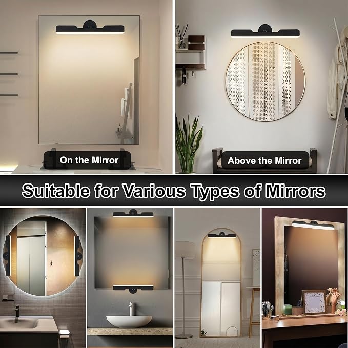 Wireless Vanity Lights for Mirror, Rechargeable Battery Operated Stick on Lamp - Image 6