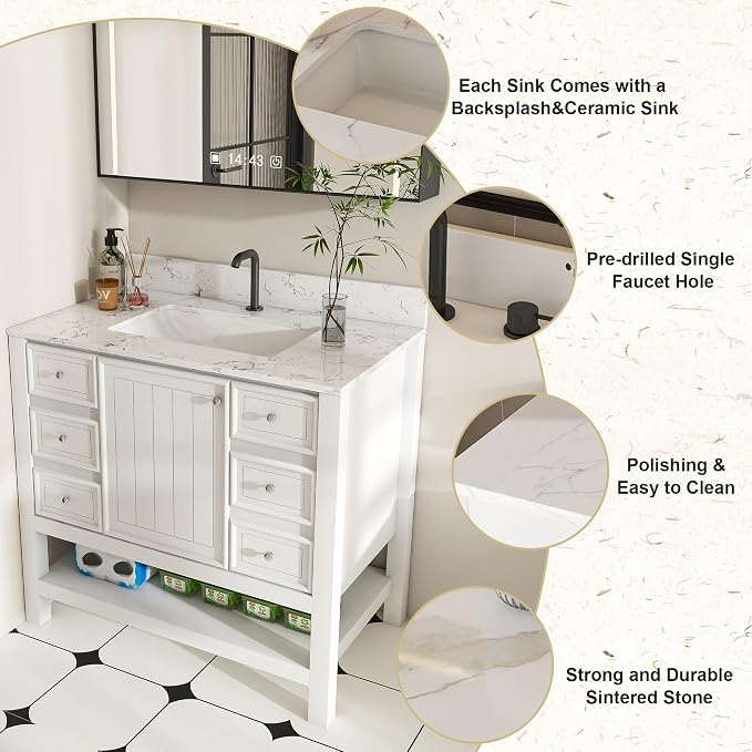 Montary 36" Bathroom Vanity - Image 6