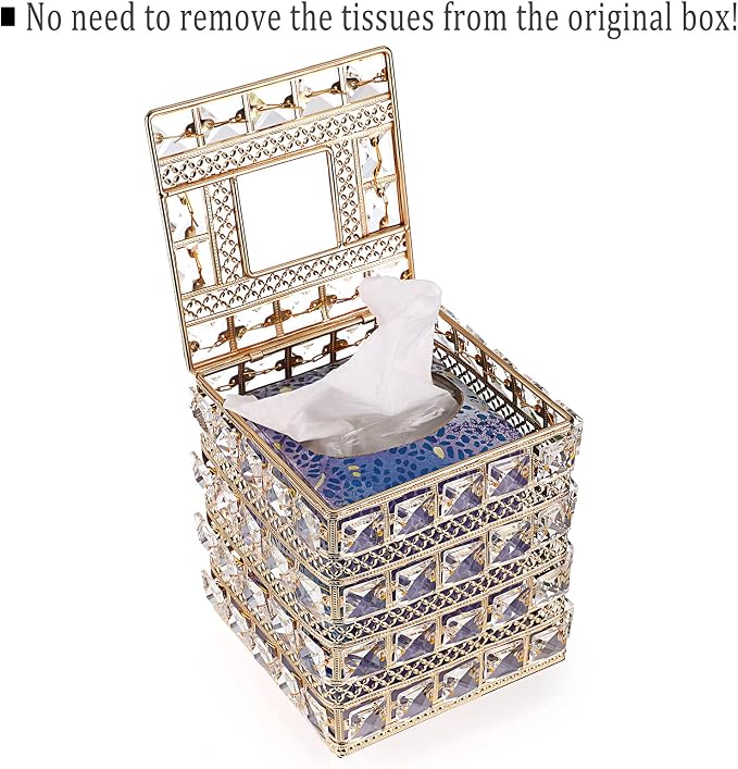 Sumnacon Crystal Square Tissue Box Cover - Image 7