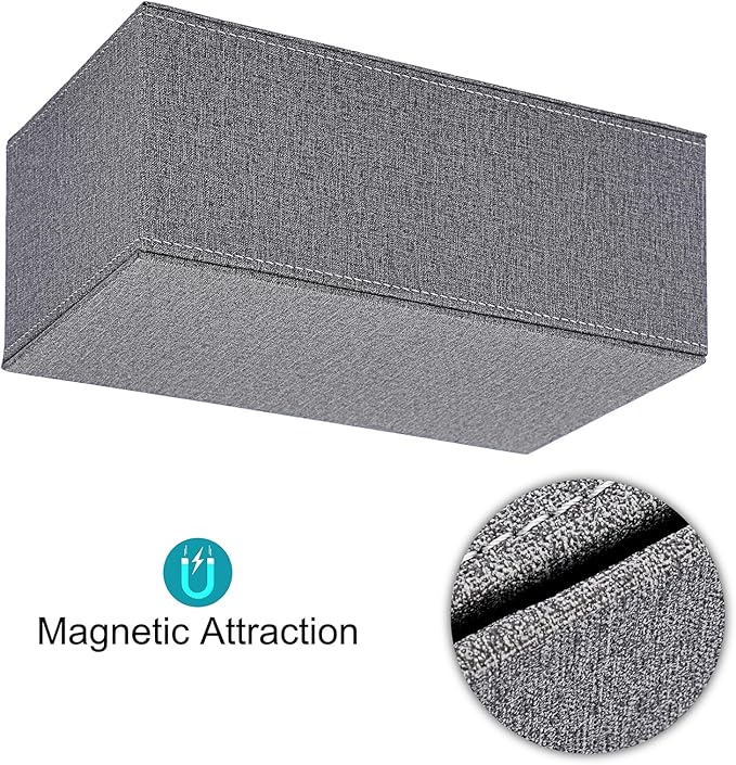 Sumnacon Tissue Box Cover Rectangle Linen Tissue Box, Stylish Tissue Box Holder - Image 6