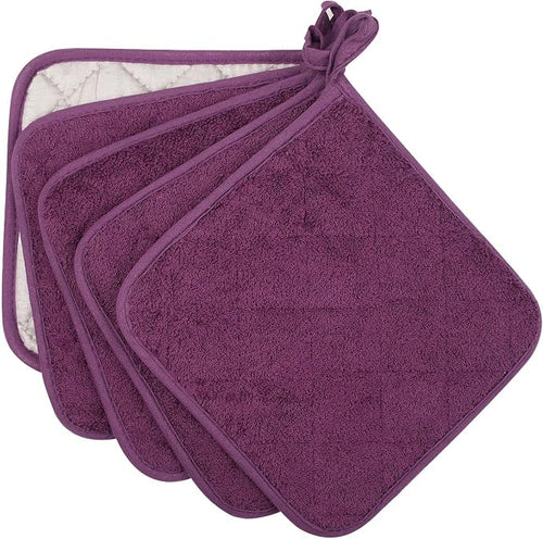 100% Cotton Kitchen Everyday Basic Terry Pot Holder Heat Resistant Coaster - Image 2