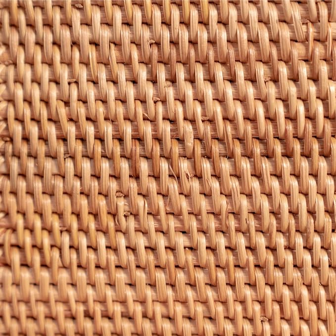 2 Pack Rattan Tissue Box Cover Square, Hand Woven Wicker Tissue Holder - Image 8