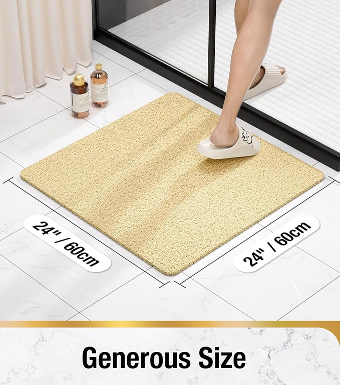 HITSLAM Square Shower Mat Non Slip, Bath Tub Mat - Image 2