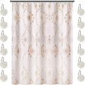 Zahari Home 13pc Rose Vine Bathroom Sheer Shower Curtain Sets Sheer Shower by ZahariHome