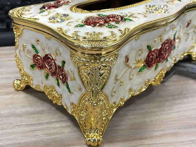 9.45"x5.43"x3.94" Luxurious Rose Tissue Box - Image 9