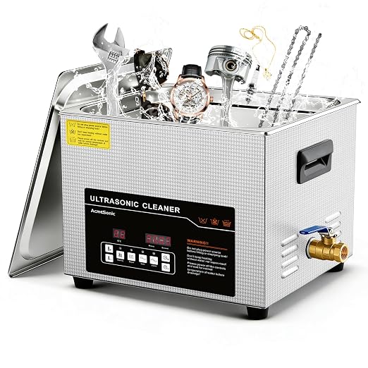 Ultrasonic Cleaner 15L Dual-Frequency Professional Digital Stainless Steel by ACMESONICUltrasonicCleaner