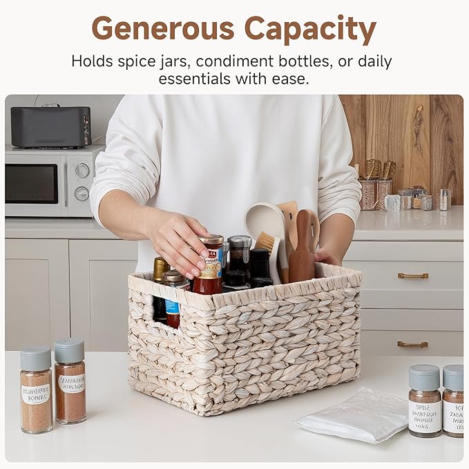 StorageWorks Pantry Baskets, Wicker Storage Baskets - Image 4