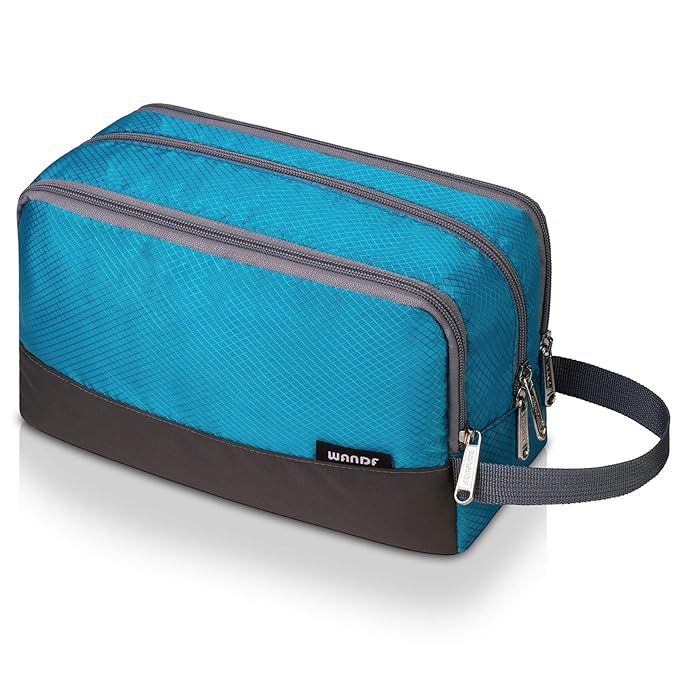 Toiletry Bag for Men Hanging Dopp Kit Water Resistant Shaving Bag Small by WANDF