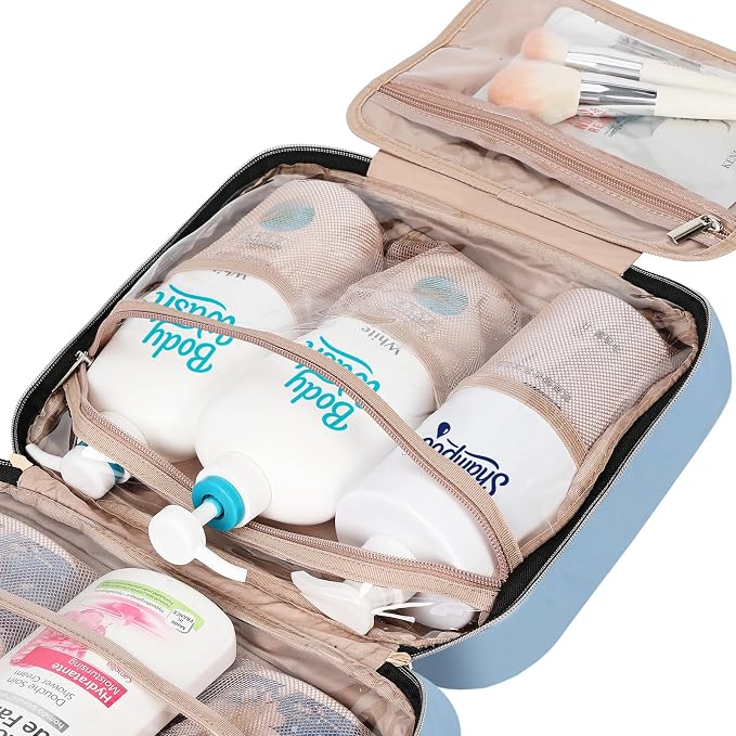 NISHEL Travel Toiletry Bag for women, Portable Hanging Organizer for - Image 7