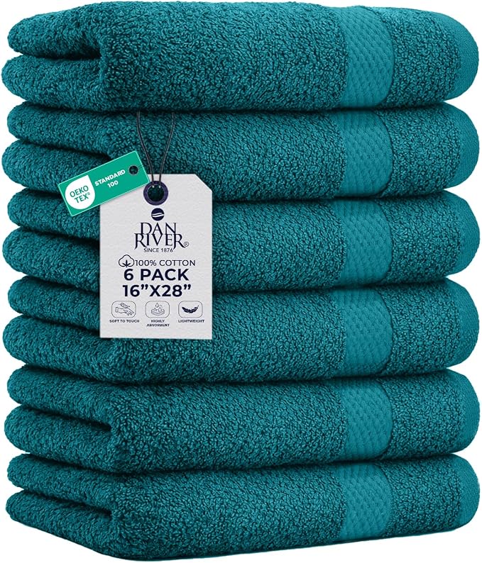 DAN RIVER 6-Pack Premium Hand Towels by DanRiver
