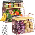 Magnetic Shelf for Fridge with Wood Lid, Fruit Potato and Onion Storage Bins by Ofiray-home