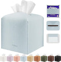 Tissue Box Cover Holder Square Tissue Cube Cover PU Leather Tissue Organizer by DecorateYourHome
