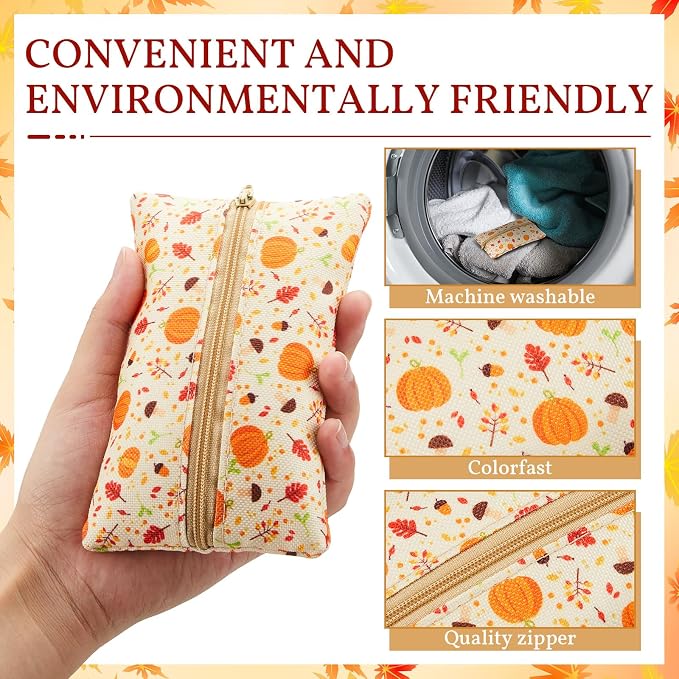Sherr 5 Pieces Tissues Purse Pocket Tissue Holder Reusable Travel Tissue Pouch - Image 5