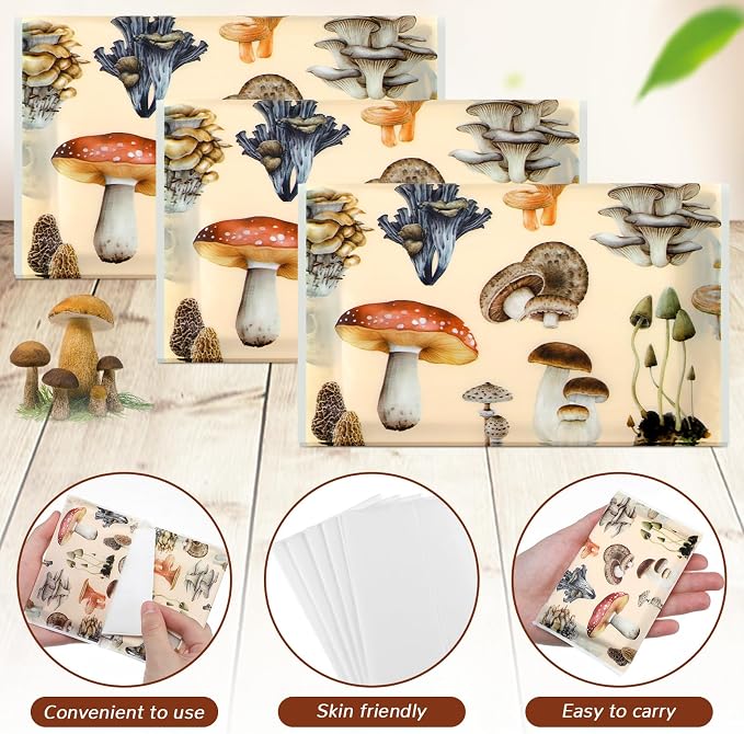 Geyee 50 Packs Tissue Travel Size Facial Paper Napkins Travel Packs Disposable - Image 3