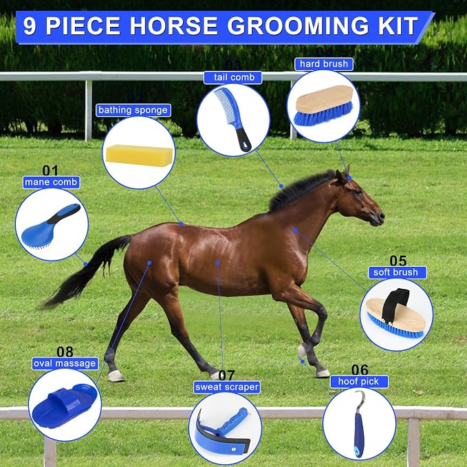 9 Pieces Grooming Kit with Tote Bag - Image 3