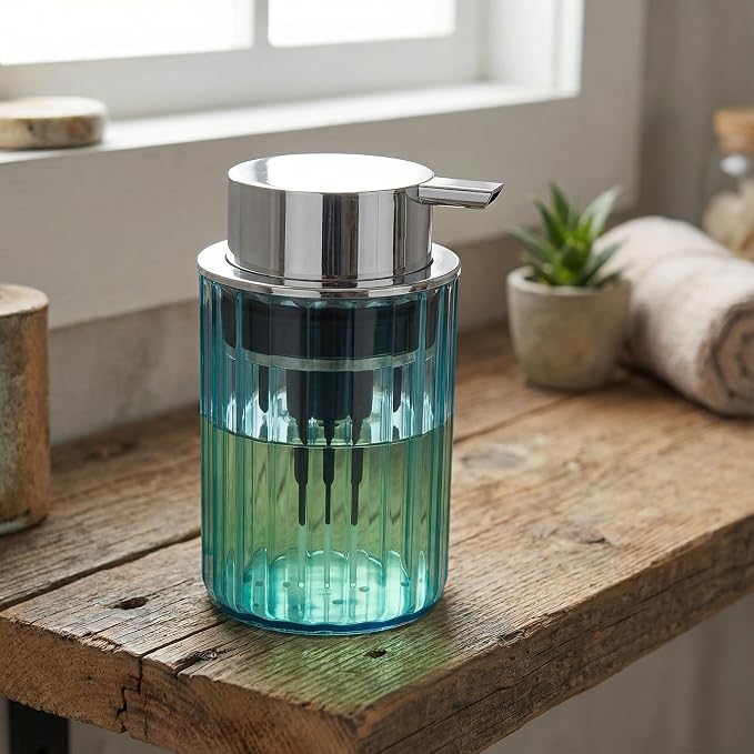 Foaming Hand Soap Dispenser 350ml Refillable Vintage-Inspired Modern Plastic - Image 6