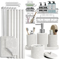 Clara Clark White Bathroom Set by ClaraClark