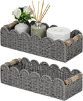 CubesLand Bathroom Basket Organizer, Toilet Tank Paper Storage Baskets 2-Pack by CubesLand