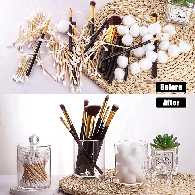 3PCS Acrylic Qtip Dispensers Holders - Image 4
