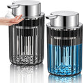 2 Pcs Refillable Gray Foaming Hand Soap Dispenser 10 oz Plastic Dispenser Pump by Potchen