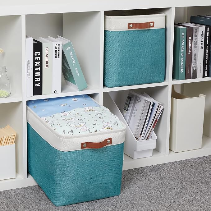 HNZIGE Extra Large Fabric Storage Bin Baskets - Image 4