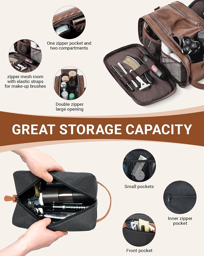 Elviros Travel Toiletry Bag Gift - Image 5