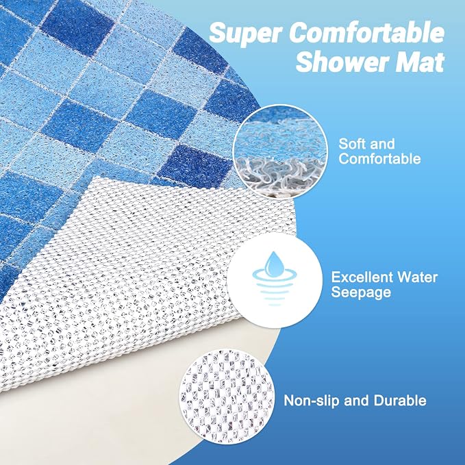 Shower Mat Non-Slip, Soft Comfort Bath Mat - Image 7