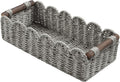 Toilet Paper Storage Basket Bathroom Counter Organizer Wicker Baskets by HOSROOME