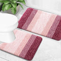 OLANLY Bathroom Rug Set 2 Piece, Soft Absorbent Microfiber Bath Mats and by OLANLY