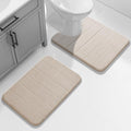 Yimobra U-Shaped Toilet Bath Mat Set 2 Piece by Yimobra