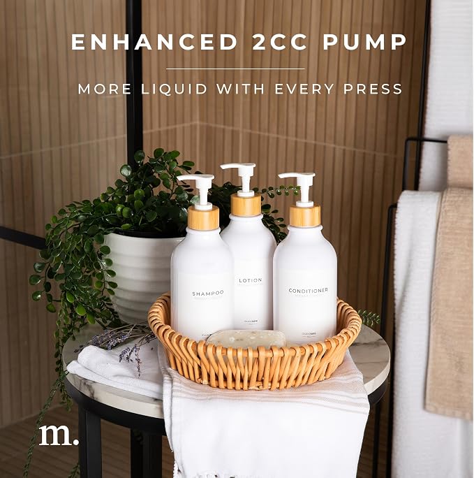 MaisoNovo Refillable Shampoo and Conditioner Bottles - Image 4
